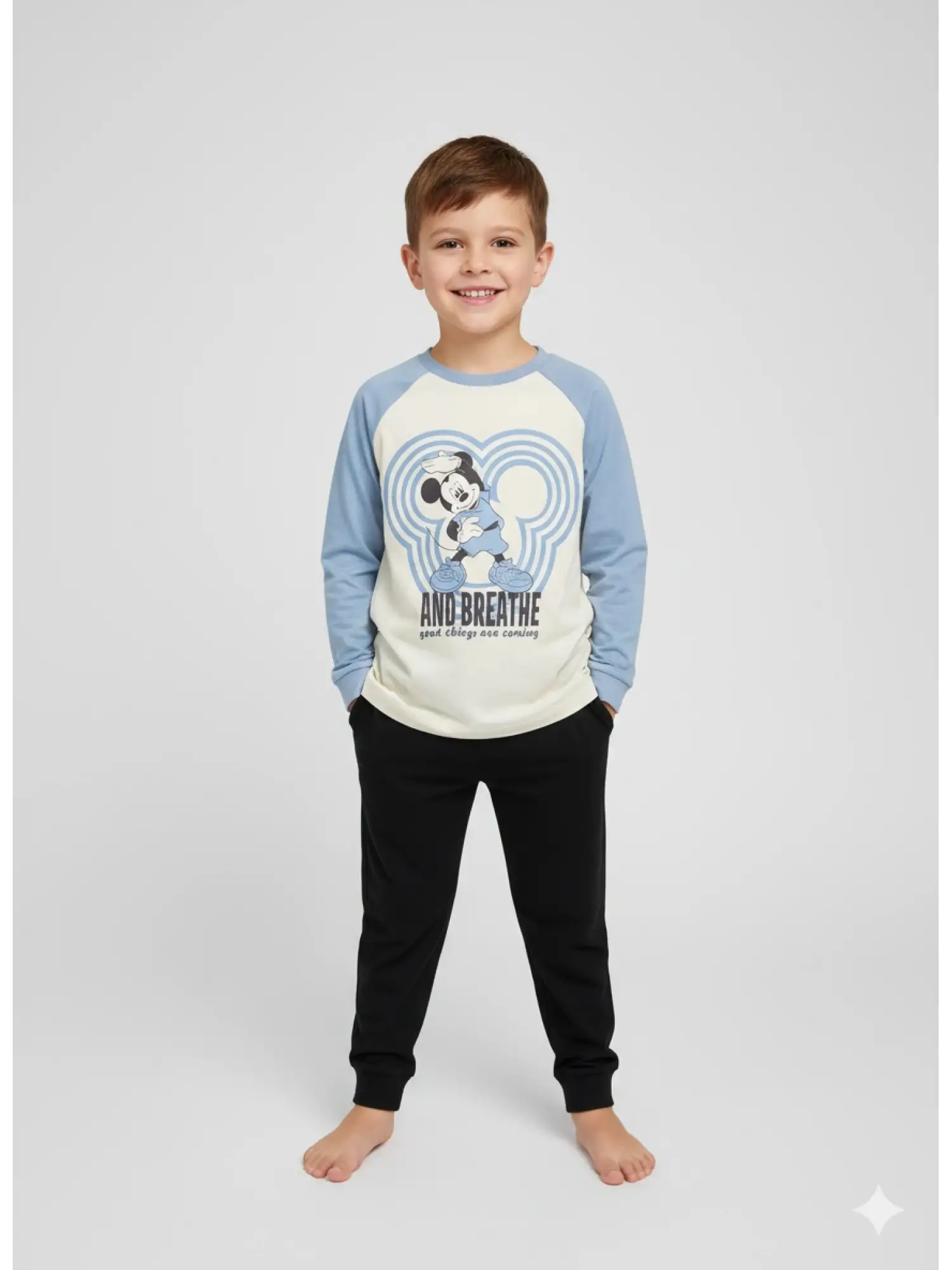 1-5 Yaş Mavi Mickey 2Li Takım