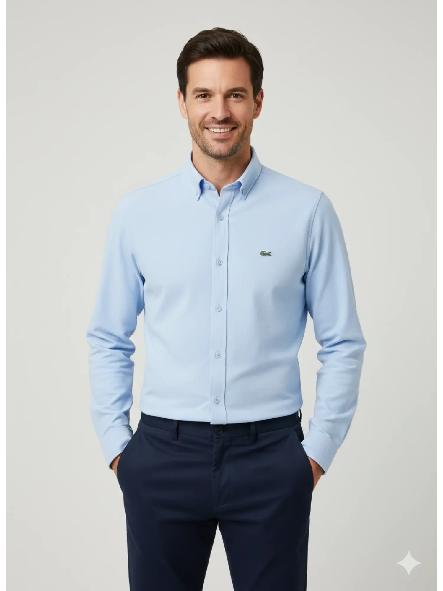 Garson Boy Lacoste Mavi Gömlek