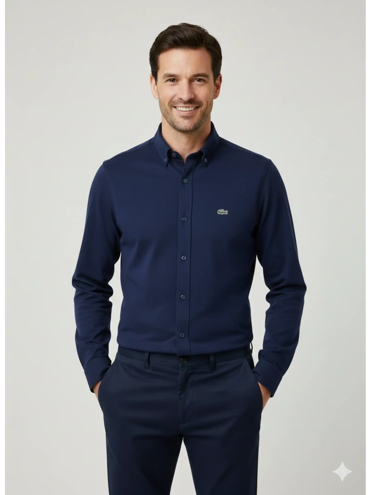 Garson Boy Lacoste Lacivert Gömlek