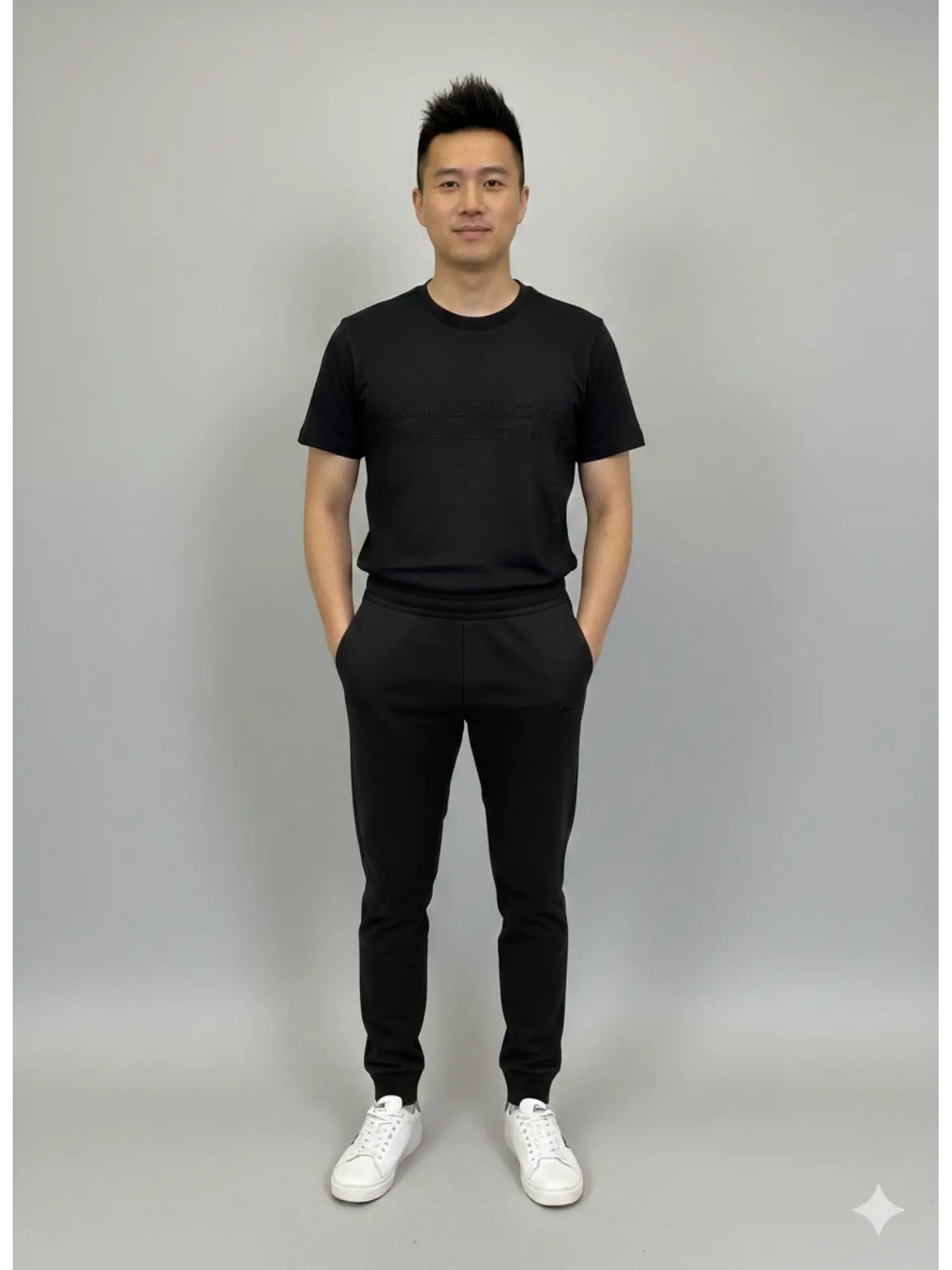 Garson Boy Siyah Lacoste Baskılı Eşofman Altı