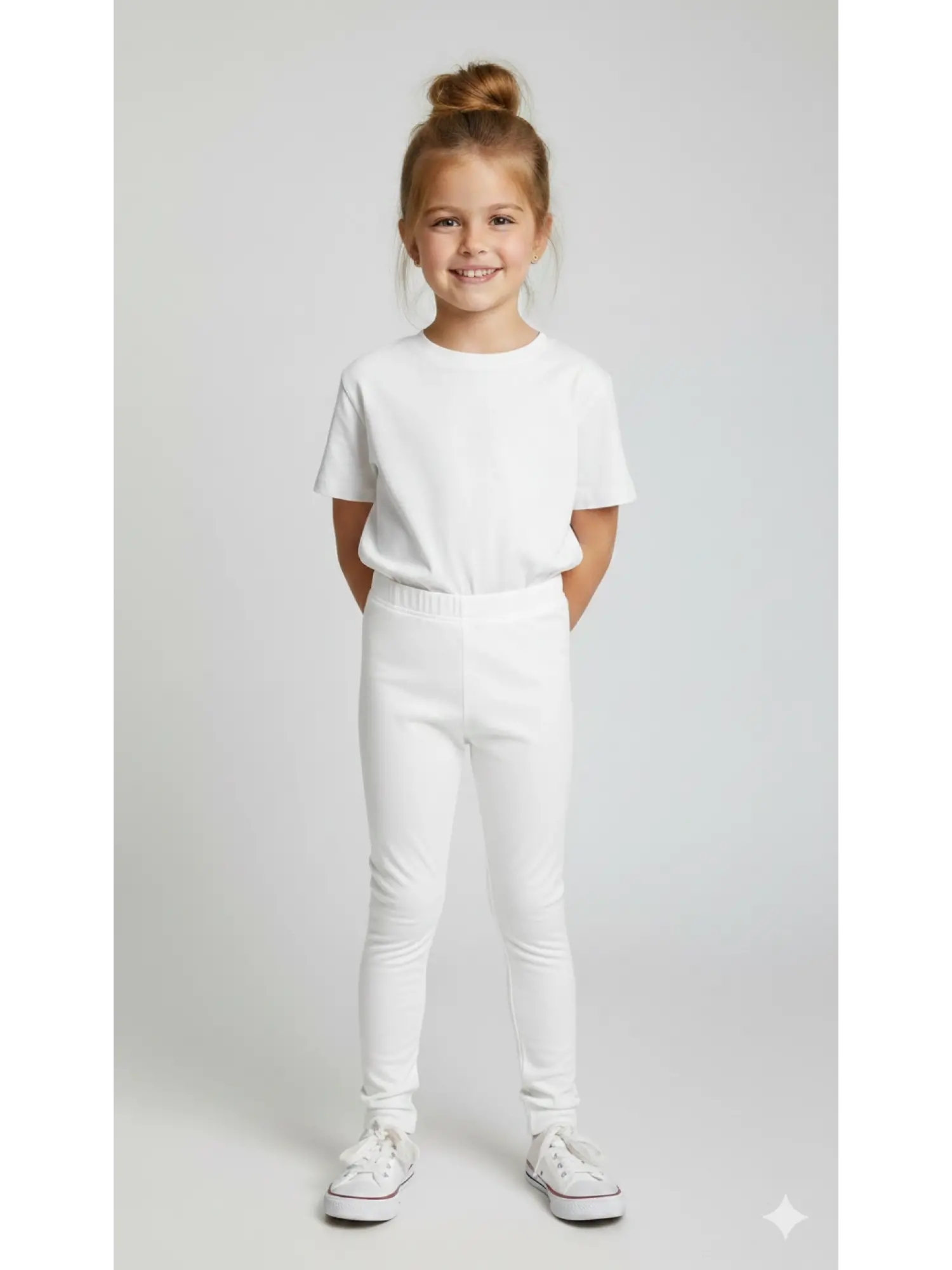2-12 Yaş Fitilii Beyaz Tayt