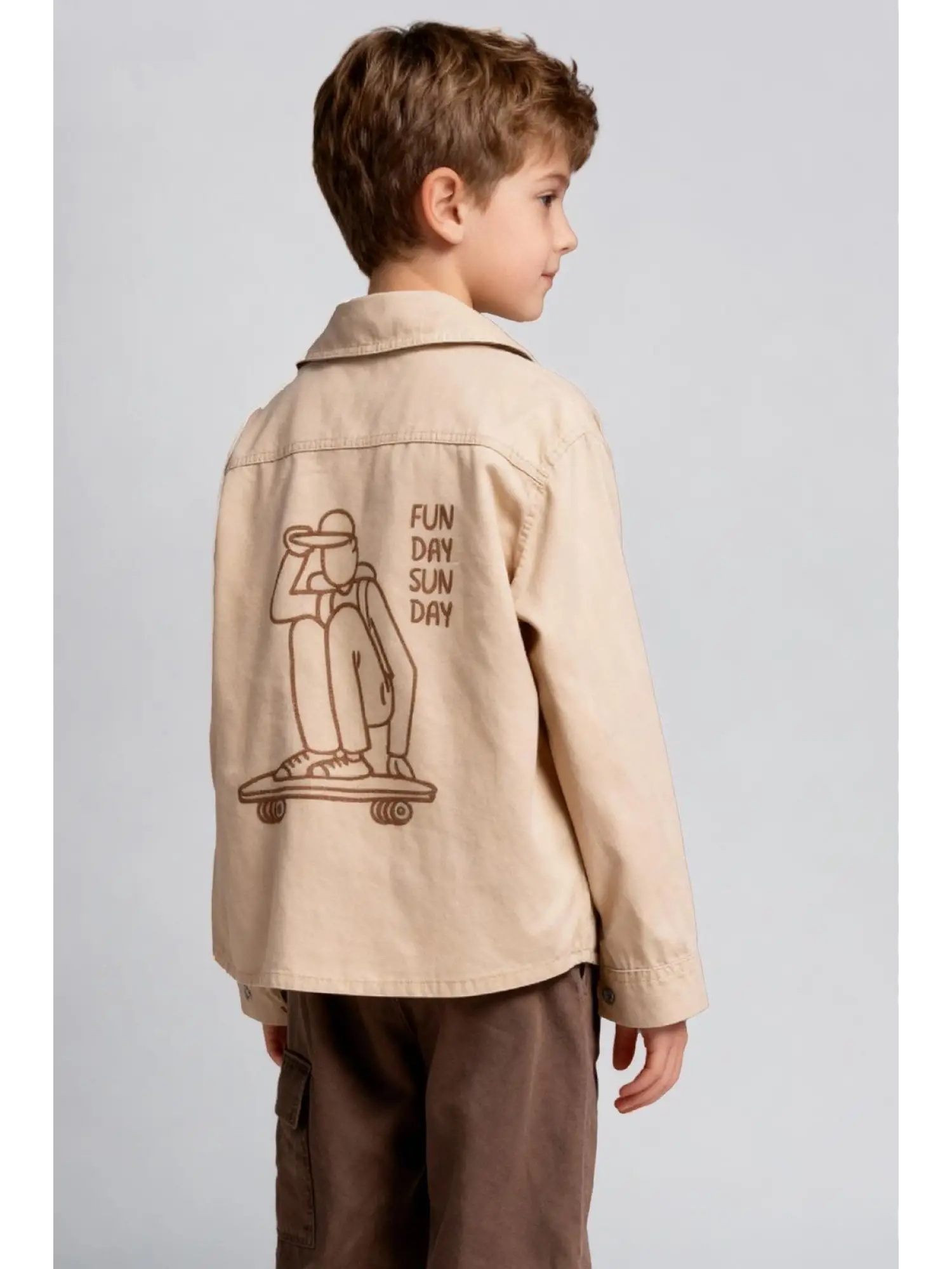 7-11 Yaş Kahve Krem 3lü Takım