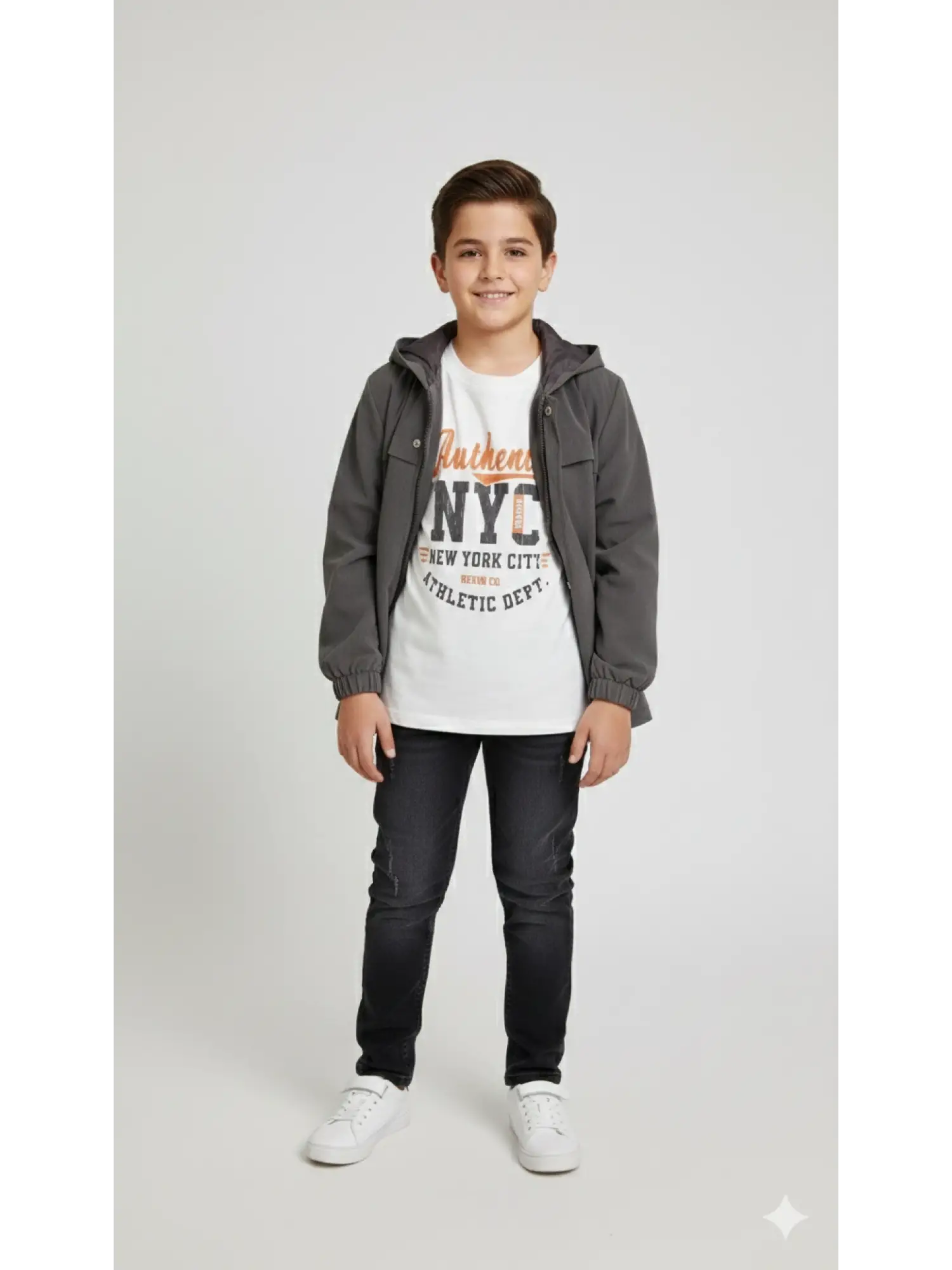 10-14 Yaş Füme Yağmurluk 3lü Takım