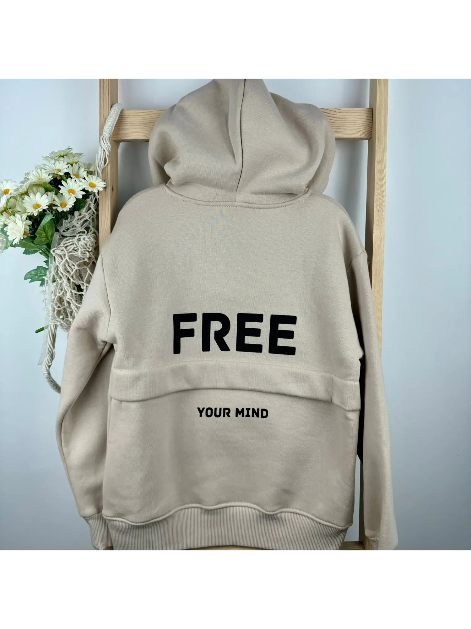 8-14 Yaş Bej Cep Detaylı Sweat