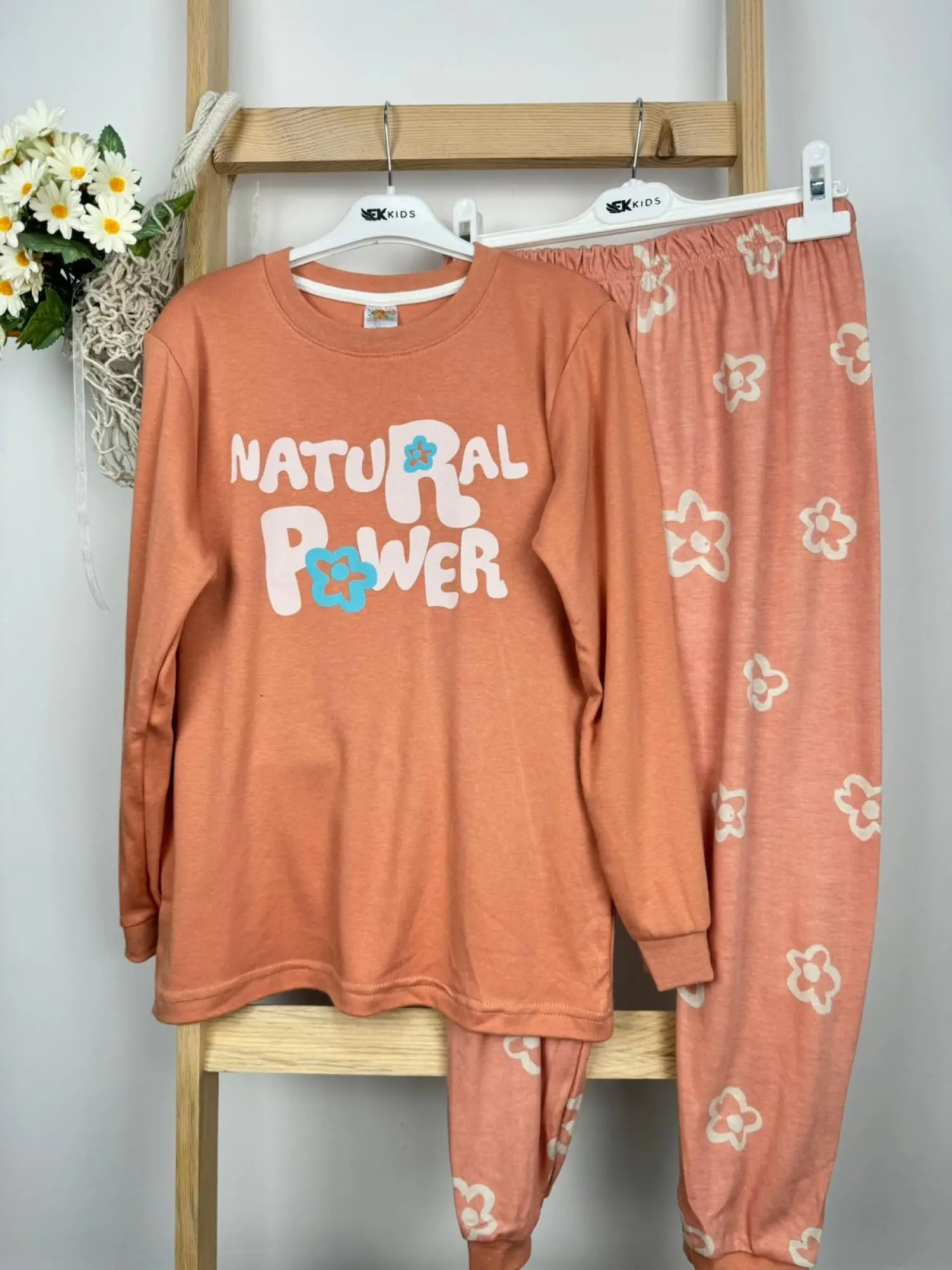 9-13 Yaş Çiçekli Pijama Takımı