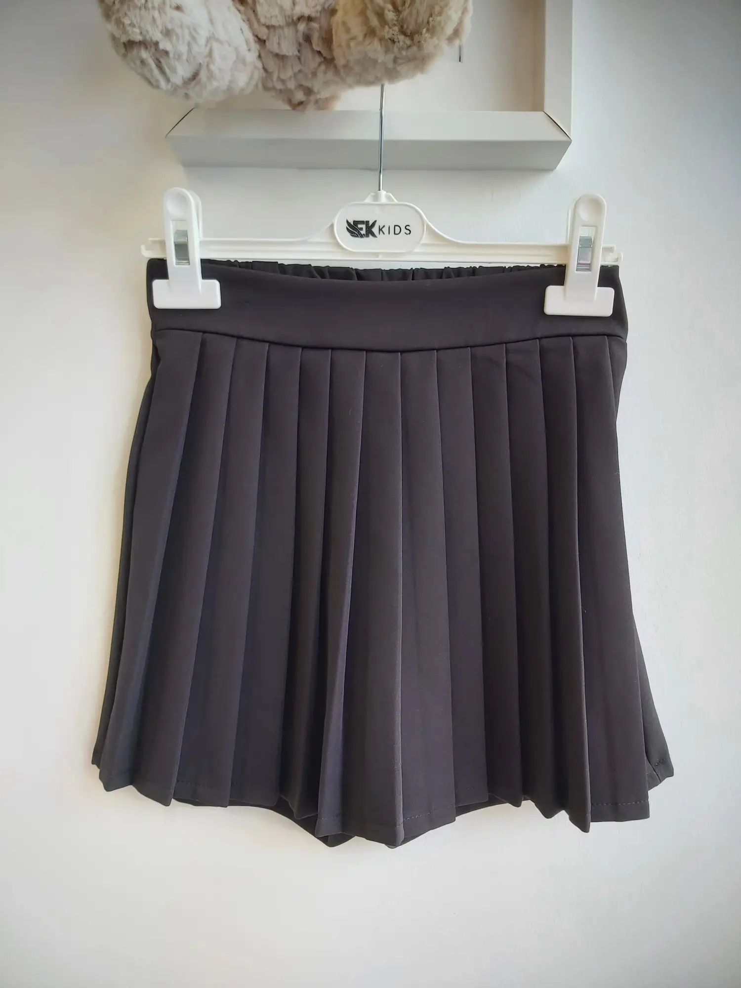 9-14 Yaş Şort Etek Kolej Takım Siyah