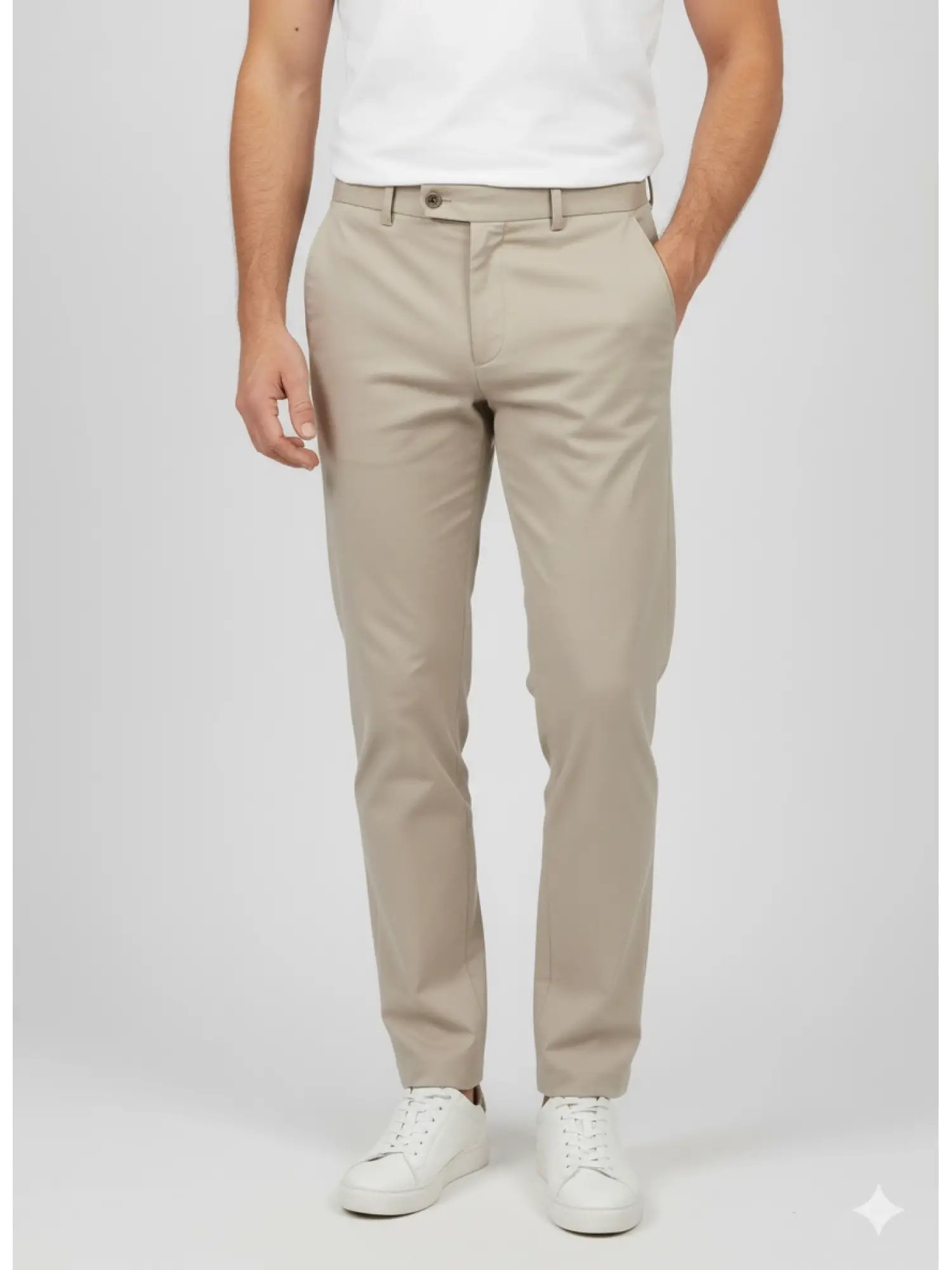 Garson Boy Bej Slim Fit Pantolon