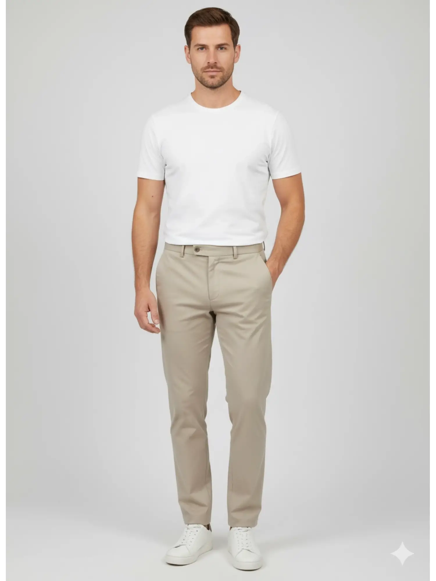 Garson Boy Bej Slim Fit Pantolon