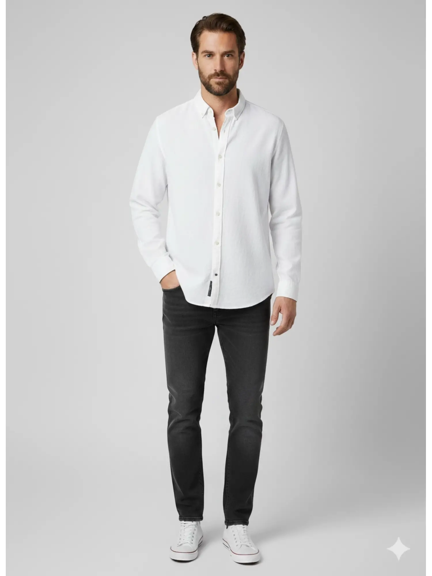 Garson Boy Beyaz Gömlek