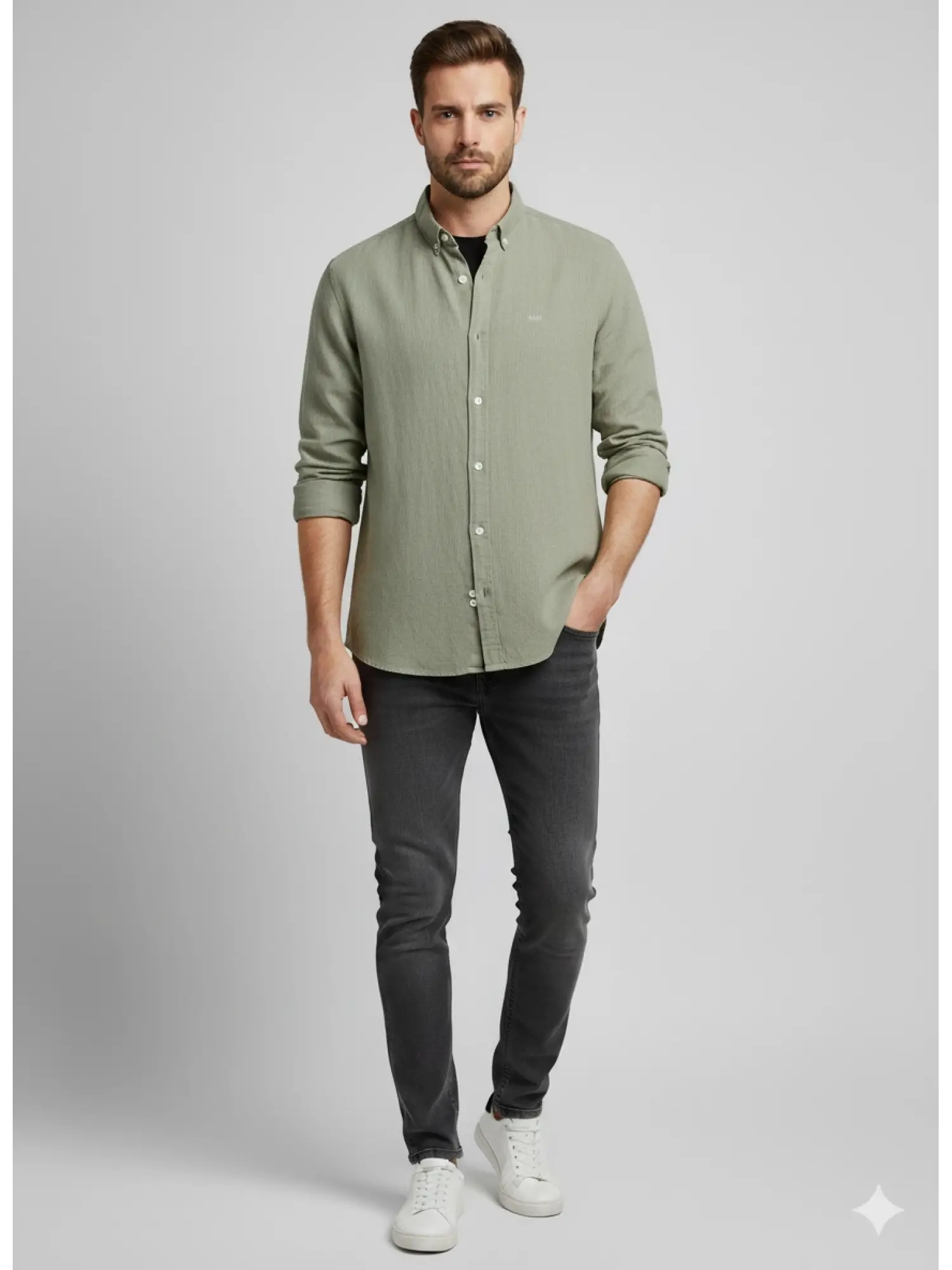 Garson Boy Haki Gömlek