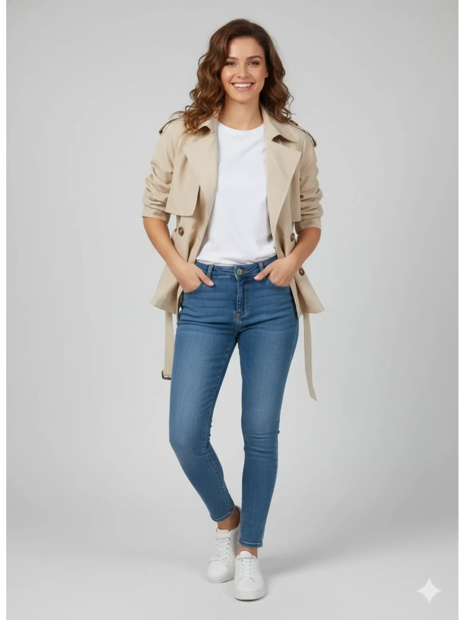 Garson Boy Kısa Trençkot