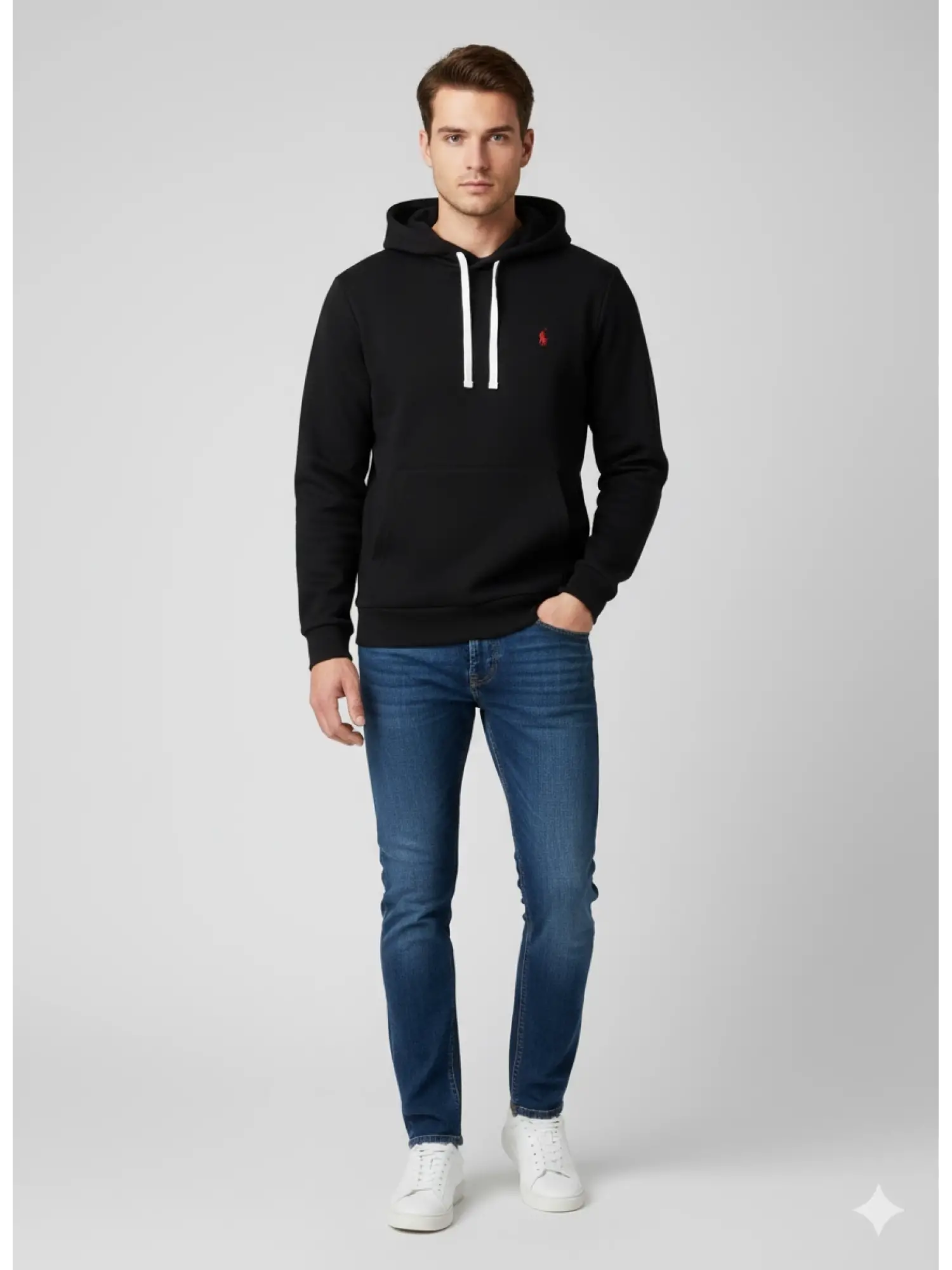 Garson Boy Siyah Kapşonlu Sweat