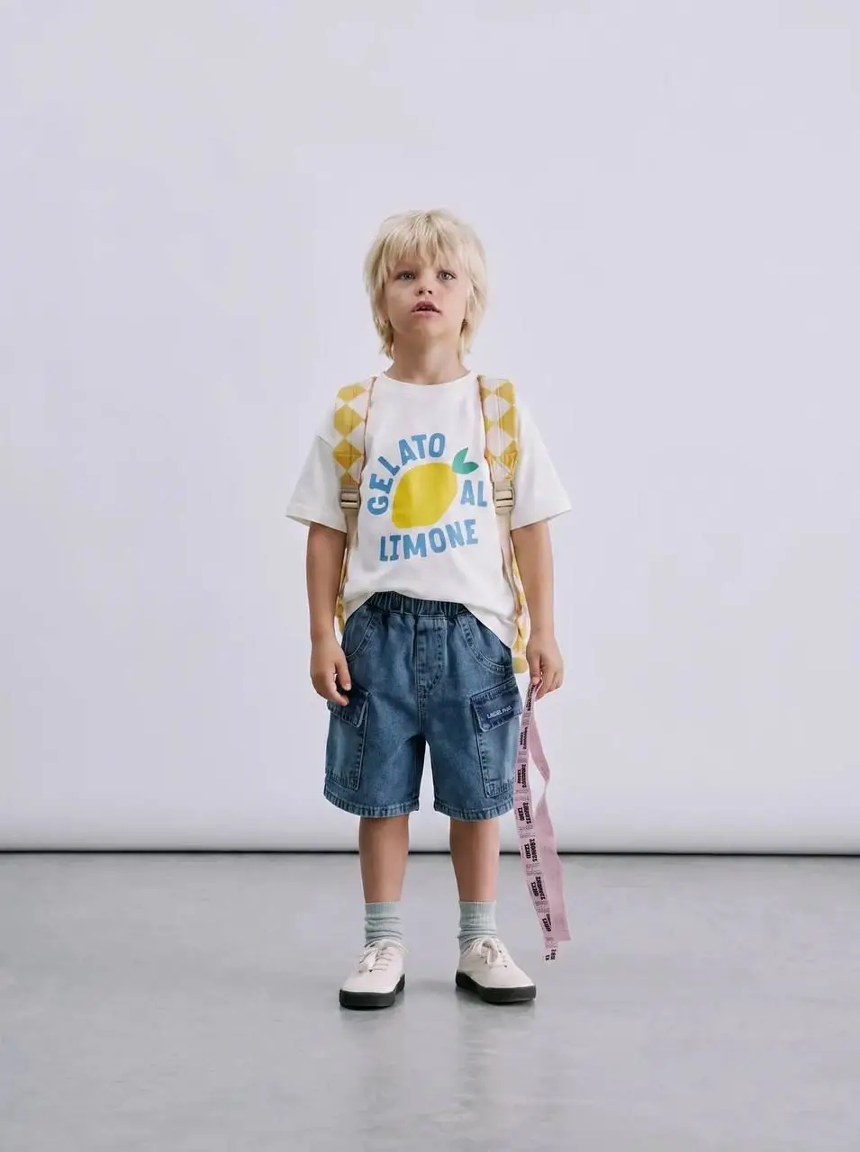 2-7 Yaş Cepli Denim Şort