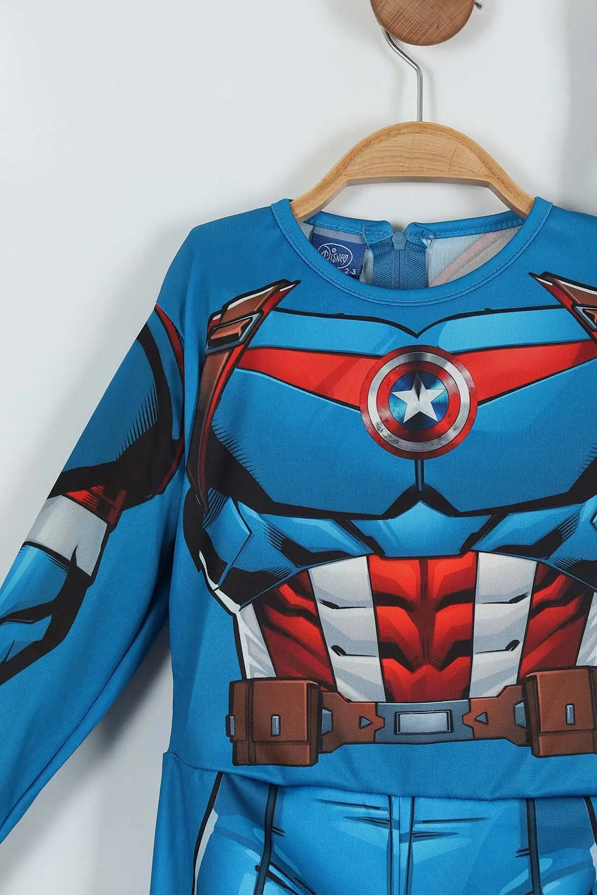 2-8 Yaş Captan America Kostüm Maskeli