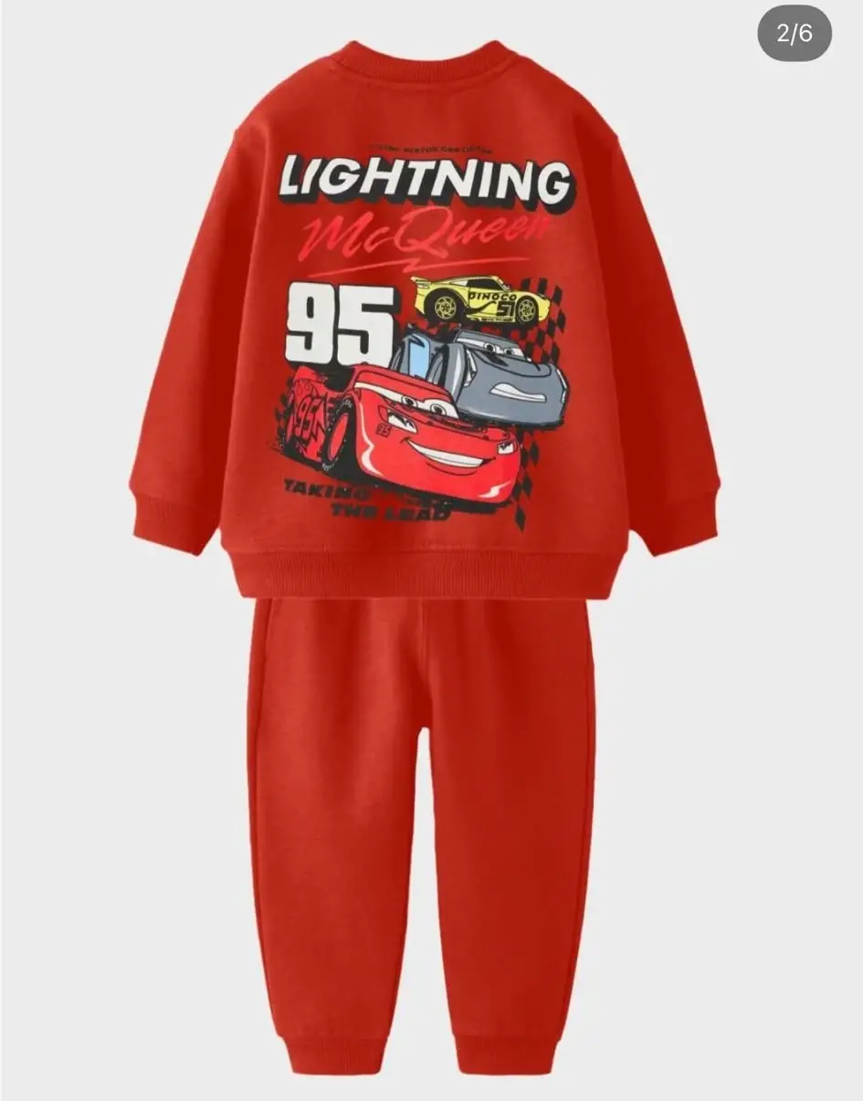 2-8 Yaş Kırmızı Şimşek McQueen Takım