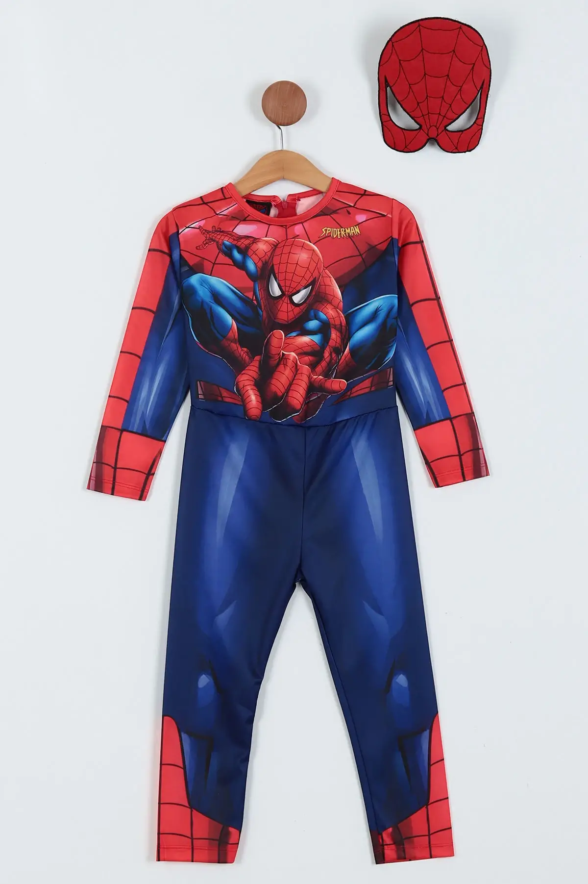 2-8 Yaş Spiderman Kostüm Maskeli