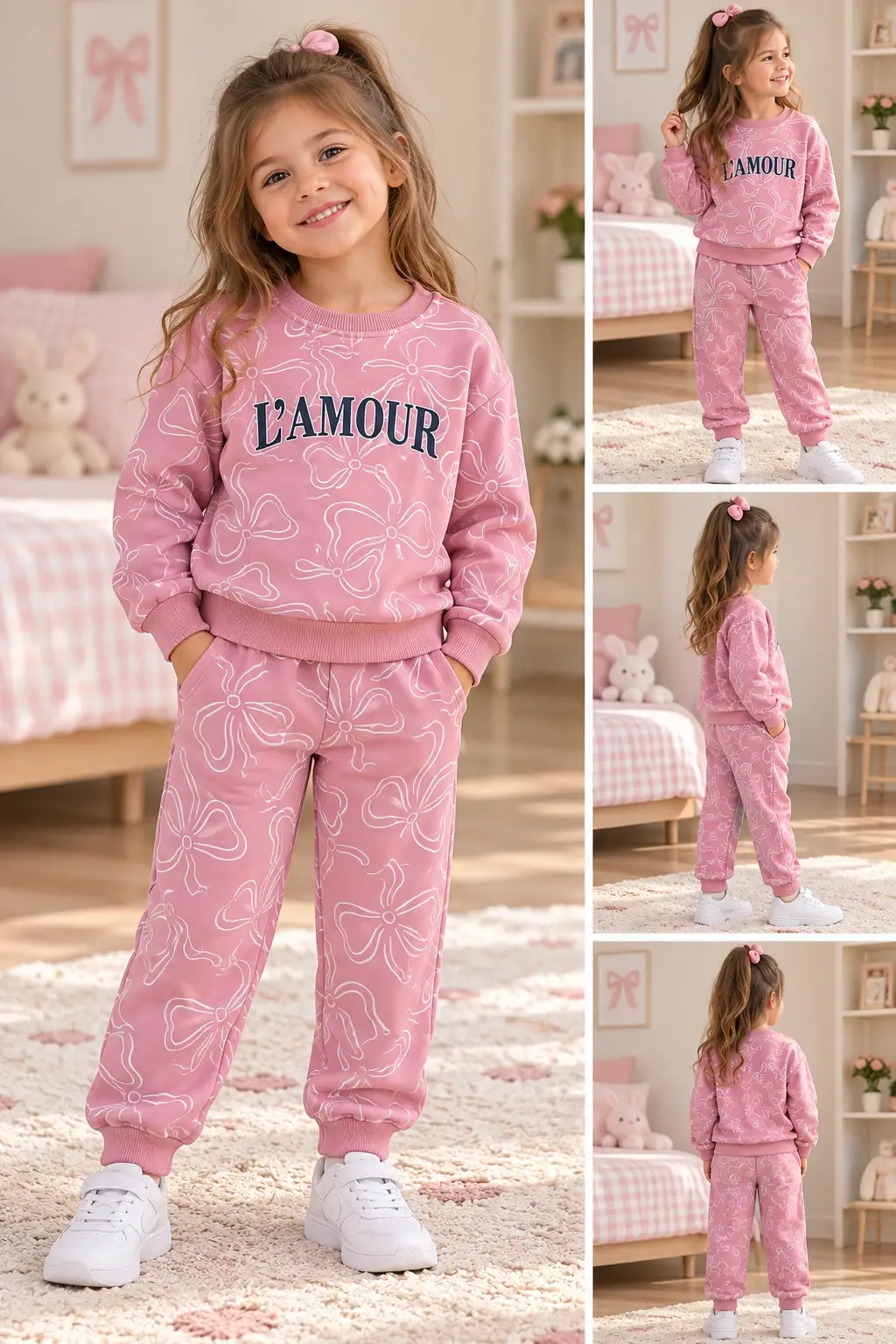 4-8 Yaş Pembe Lamour 2li Takım