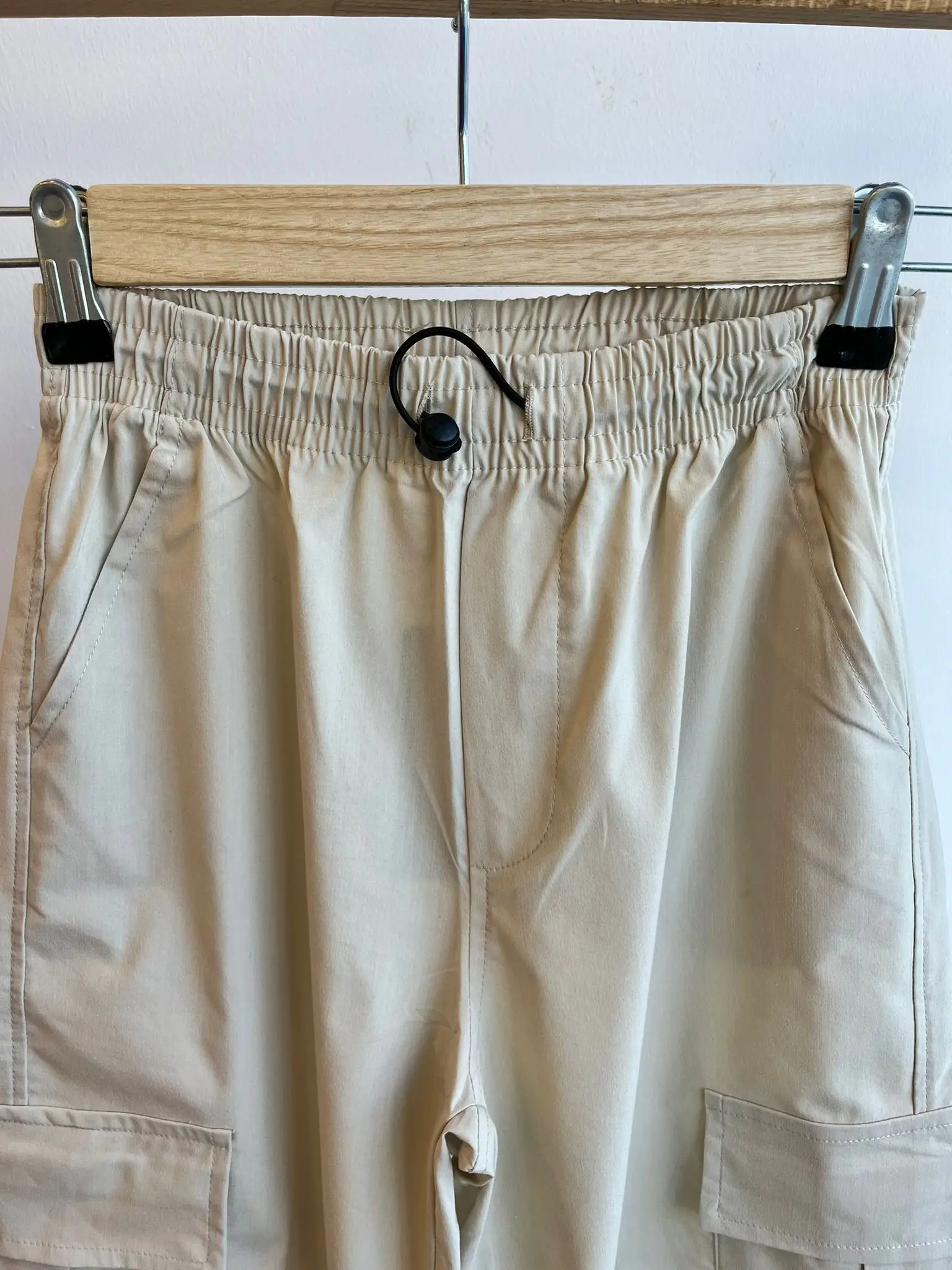 4-9 Yaş Bej Paraşüt Pantolon
