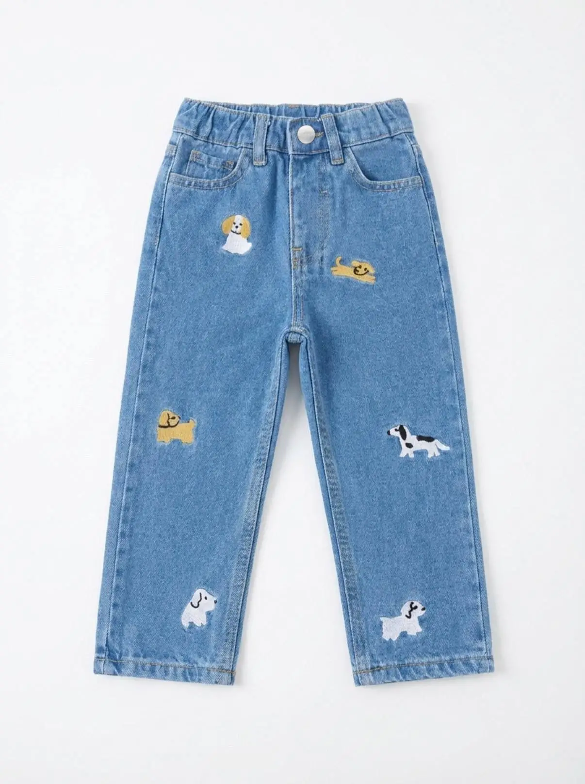 2-7 Yaş Hayvan Baskılı Kot Pantolon