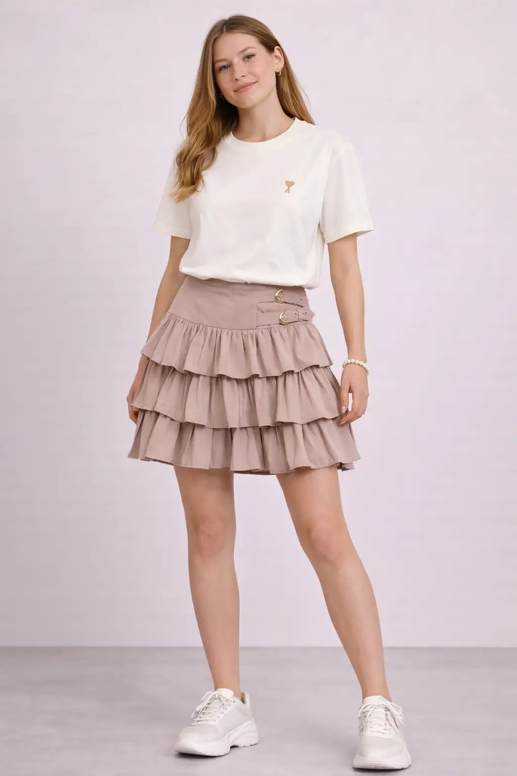 Garson Boy Vizon Katlı Etek