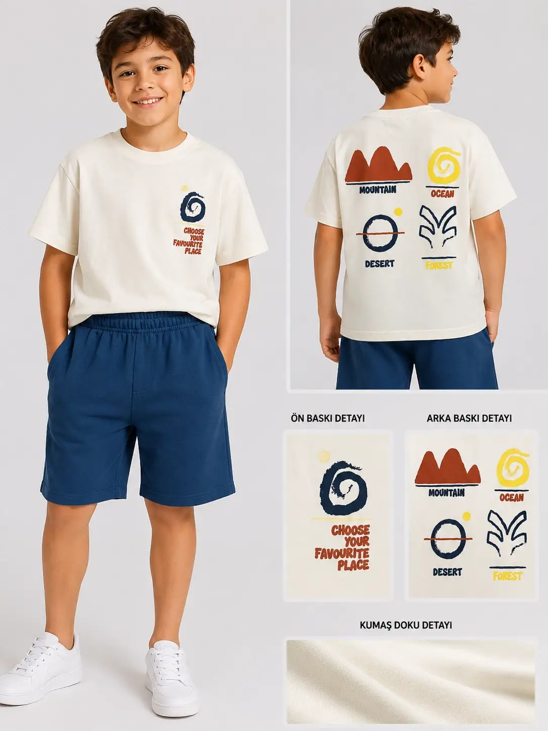 8-12 Yaş Favourite Şortlu Takım
