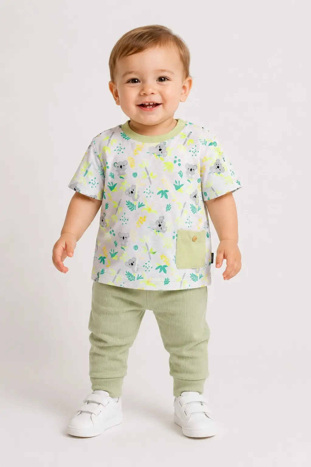 6-18 Ay Yeşil Koala T-shirt