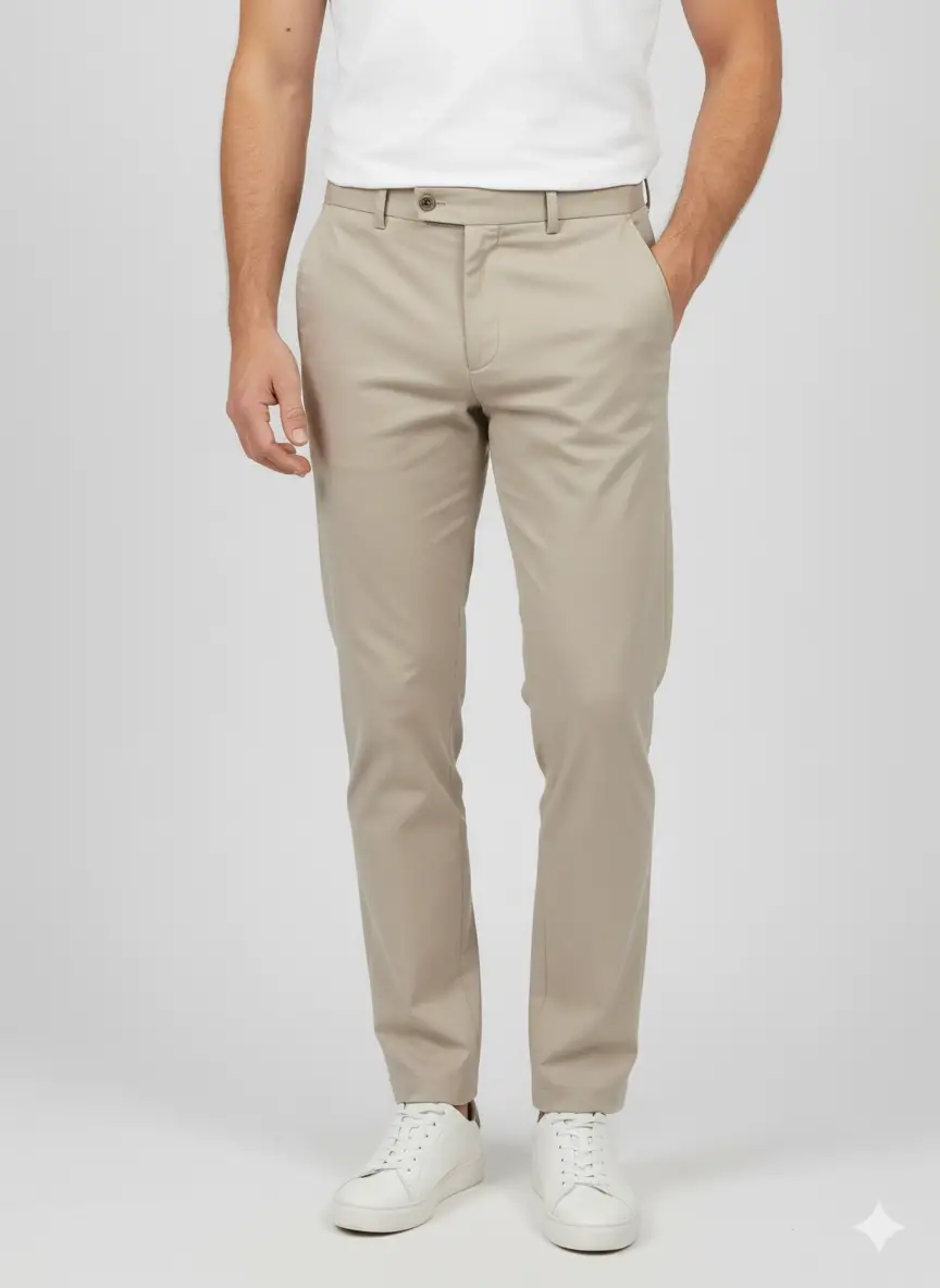 Garson Boy Bej Slim Fit Pantolon