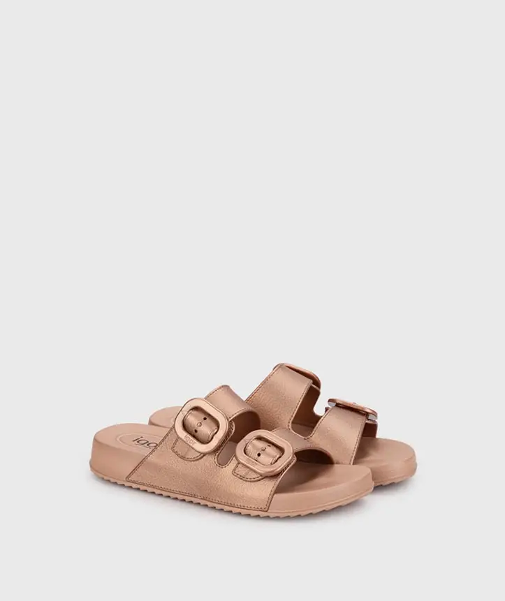 İgor Habana Metal Terlik / S10345-099 Bronz