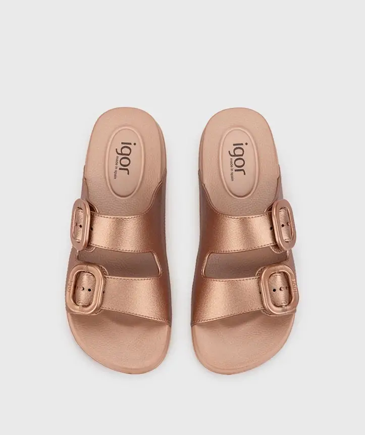 İgor Habana Metal Terlik / S10345-099 Bronz