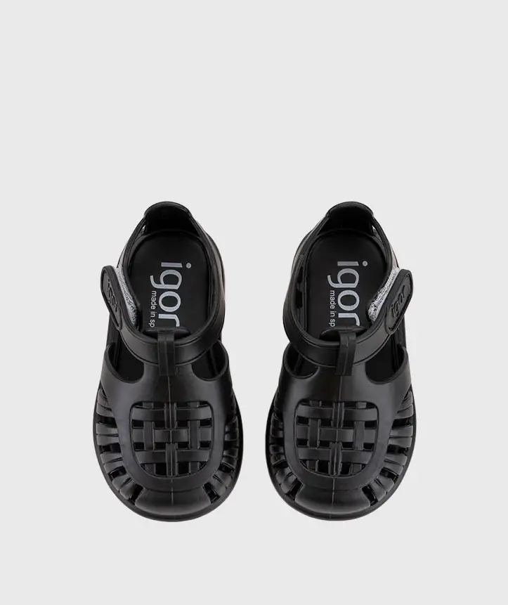 İgor Tobby Solid S10271 Çocuk Sandalet / 002 Negro / Siyah