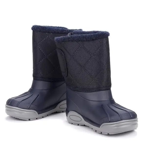 Igor W10209 Topo Nylon Çocuk Kürklü Lacivert Bot
