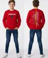10-13 Yaş Kırmızı Connection Sweat