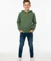 10-13 Yaş Yeşil Kapşonlu Sweat
