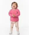 12 Ay 4 Yaş Pembe Kiraz Desenli Takım
