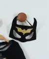 2-8 Yaş Batman Kostüm Maskeli Pelerinli Siyah