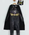 2-8 Yaş Batman Kostüm Maskeli Pelerinli Siyah
