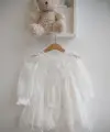 2-8 Yaş Beyaz Dantel Elbise