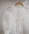2-8 Yaş Beyaz Dantel Elbise