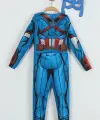 2-8 Yaş Captan America Kostüm Maskeli