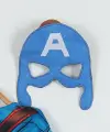 2-8 Yaş Captan America Kostüm Maskeli