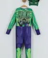 2-8 Yaş Hulk Kostüm Maskeli