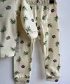 3-12 Ay Unisex Yaprak Desen Pijama Takımı