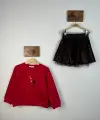 4-8 Yaş Kımızı Popstar Etek