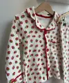 6-24 Ay Çilek Baskılı Pijama Takımı