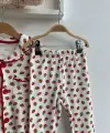 6-24 Ay Çilek Baskılı Pijama Takımı