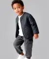 3-7 Yaş Antrasit Ceketli 3lü Takım