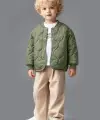 3-7 Yaş Yeşil Ceketli 3lü Takım