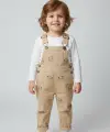 1-4 Yaş Panda Baskılı Camel Salopet