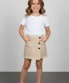 5-8 Yaş Bej Şort Etek