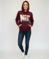 Garson Boy Bordo Kapşonlu Lacoste Sweat